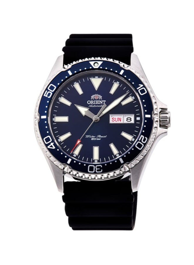 أورينت ساعة رياضية ميكانيكية، حزام سيليكون - 41.8 مم (RA-AA0005B) - Image 1