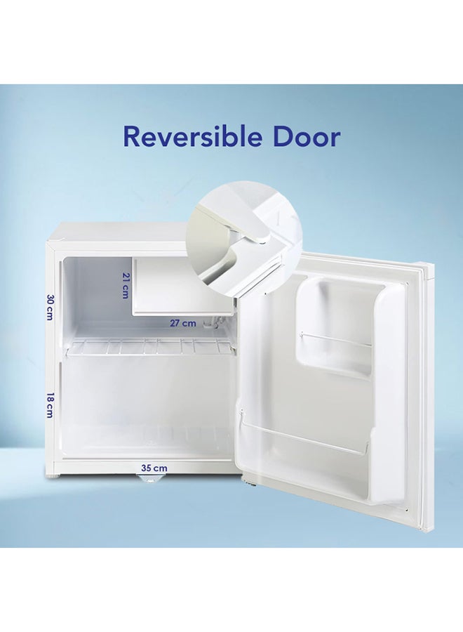 SUPER GENERAL - 50L Gross /46L Net Capacity Defrost Refrigerator with Adjustable Wired Shelves SGR035HS Silver - Image 1