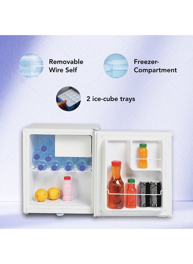 سوبر جنرال 50L Gross /46L Net Capacity Defrost Refrigerator with Adjustable Wired Shelves SGR035HS Silver  - Image 5