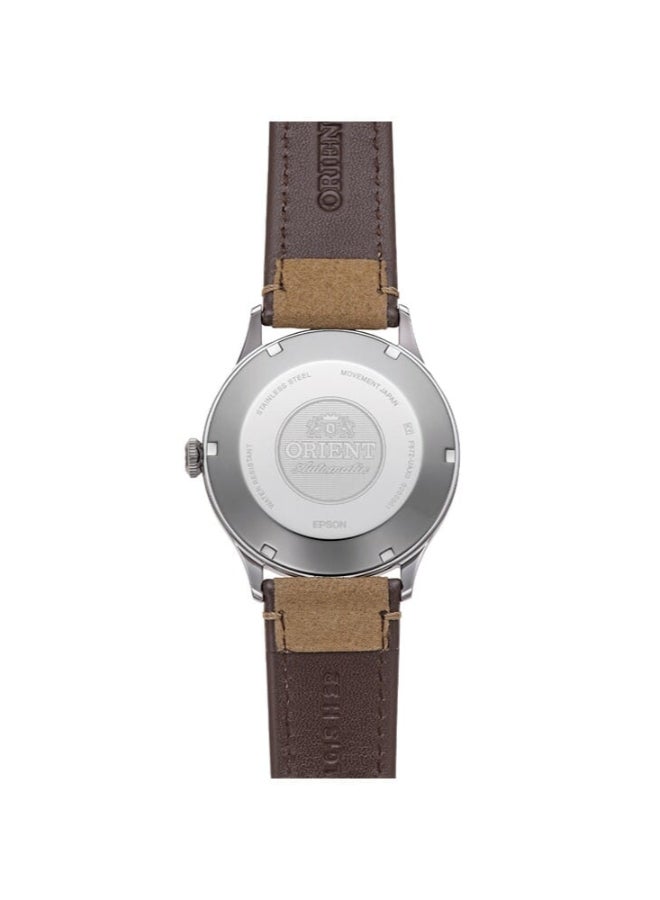 أورينت ساعة ميكانيكية كلاسيكية، حزام من الجلد الصناعي - 42.0 مم (RA-AC0P01E) - Image 2