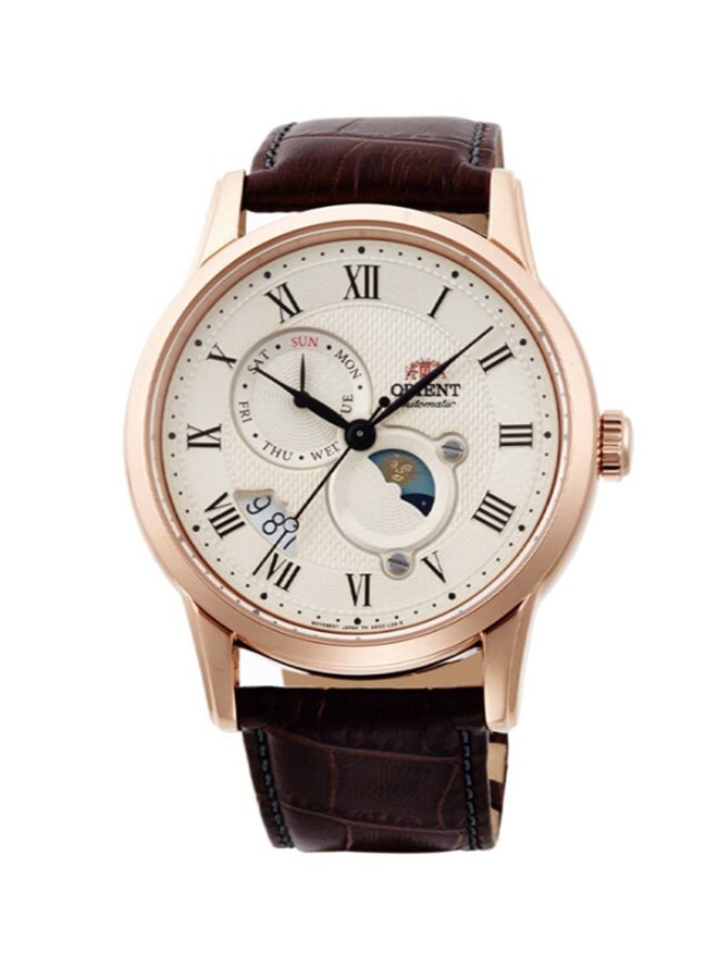 ORIENT Men's Mechanical Classic Watch, Leather Strap - 42.5mm (RA-AK0007S) - Image 1
