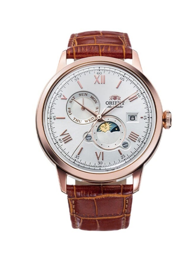 أورينت ساعة ميكانيكية كلاسيكية، حزام جلد - 41.5 مم (RA-AK0801S) - Image 1