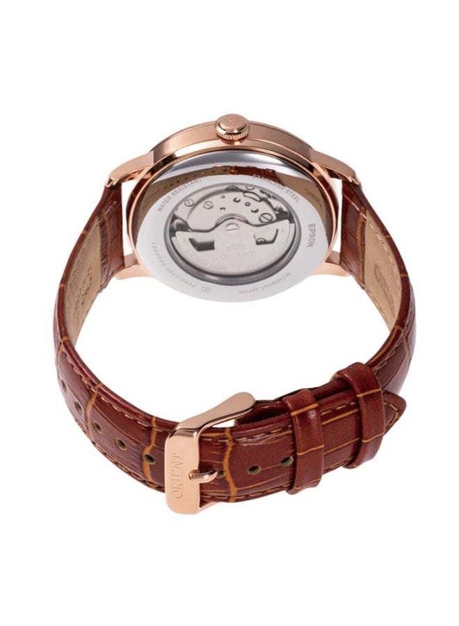 أورينت ساعة ميكانيكية كلاسيكية، حزام جلد - 41.5 مم (RA-AK0801S) - Image 2