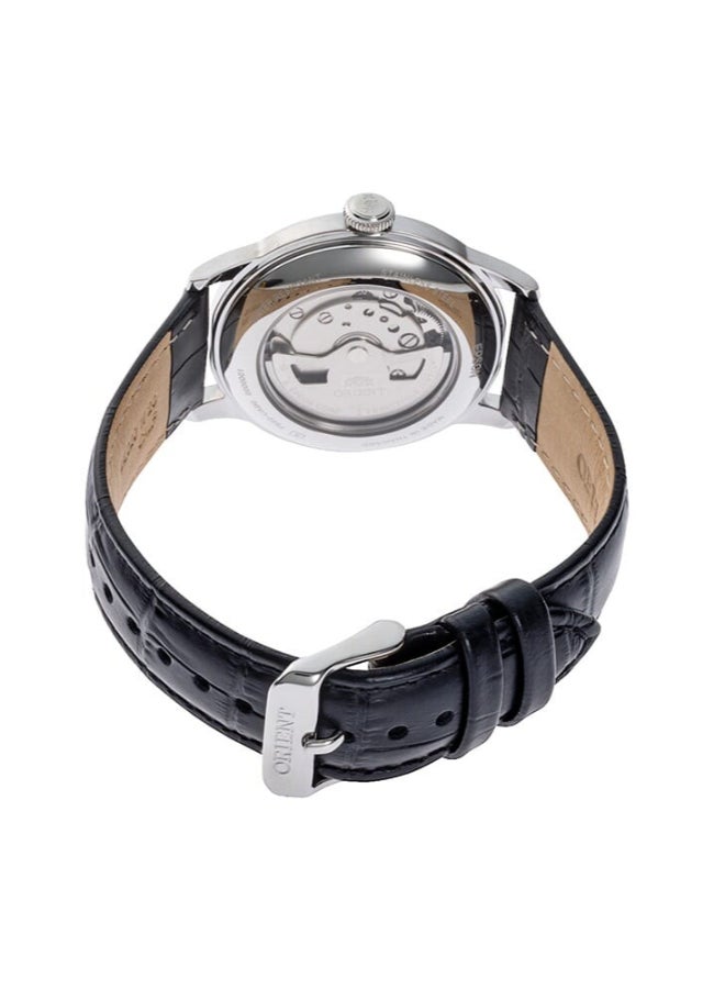 ORIENT Men's Mechanical Classic Watch, Leather Strap - 38.4mm (RA-AP0101B) - Image 3