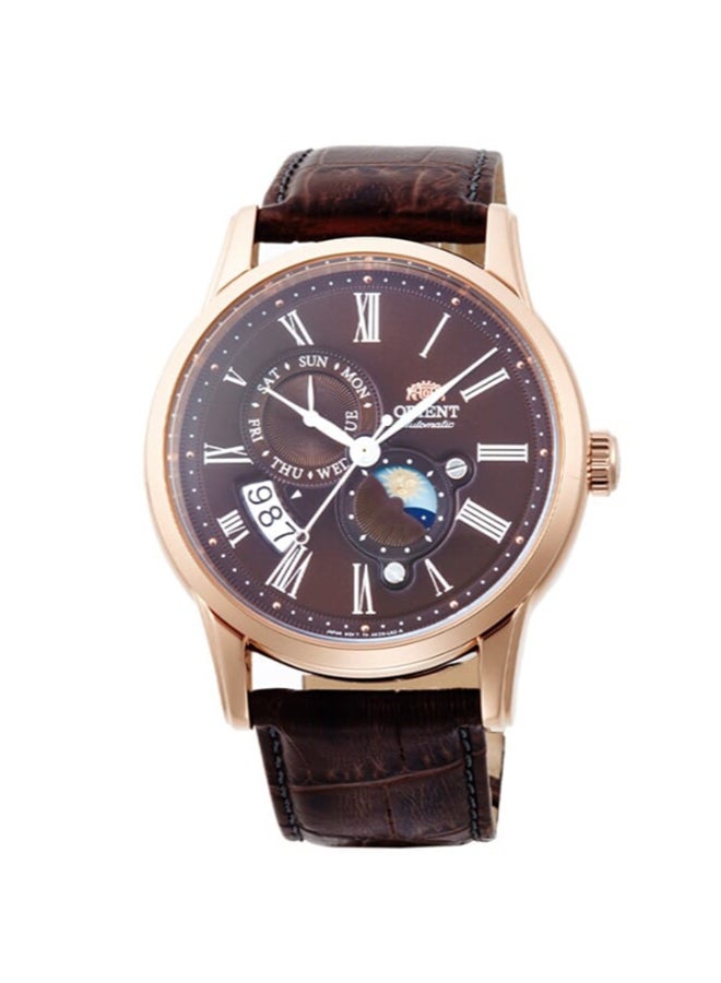 أورينت ساعة ميكانيكية كلاسيكية، حزام جلد - 42.5 مم (RA-AK0009T) - Image 1