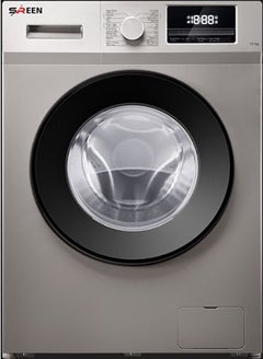 SREEN 12kg Front Load Washing Machine - Silent BLDC Inverter Motor, Honeycomb Fabric Care & Energy Class A Efficiency SRWM-12K-FAS Silver 
