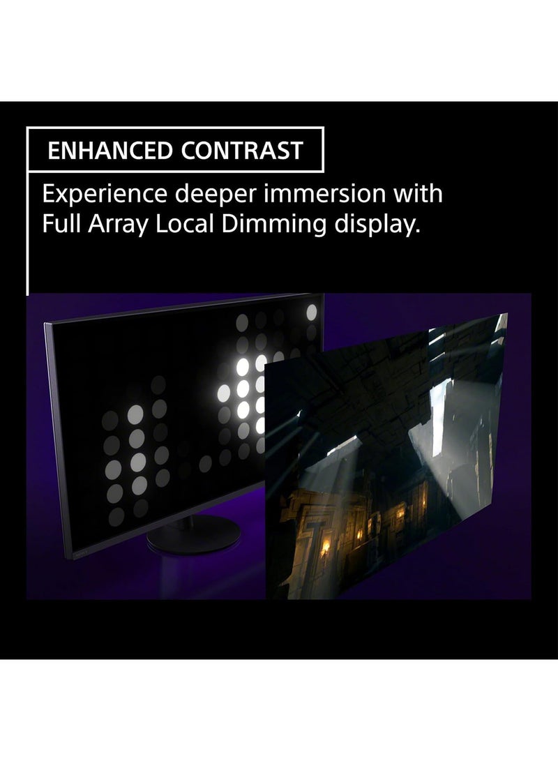 Sony - 27 inch INZONE M9 II 4K UHD (3840 x 2160) 160Hz Full Array LED 1ms GtG NVIDIA G-SYNC Gaming Monitor, DisplayHDR 600, Built-in Speakers, DisplayPort 2.1 (UHBR10) /VRR HDMI 2.1, 3 Year Limited Warranty Black - Image 1