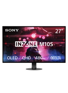 Sony INZONE M10S 27 inch OLED QHD 480Hz 0.03ms GTG NVIDIA GSYNC Compatible Gaming Monitor | Anti Glare | Display Port 2.1 | VRR HDMI 2.1 Black  - Image 1