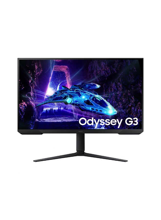 Samsung - 32 inch Odyssey G3 G30D Gaming Monitor (1920x1080) FHD With 180Hz Refresh Rate, 1ms Response Time, Virtual Aim point, Black Equalizer, Eye Saver Mode, 3 side borderless, x2 HDMI & AMD FreeSync, HAS(Tilt, Swivel, Pivot) | LS32DG302EMXUE Black - Image 1