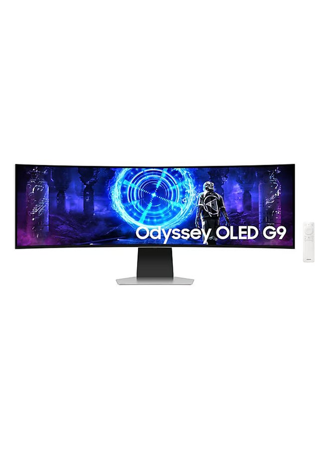 Samsung 49" Gaming Monitor G9 G952 Odyssey OLED Smart Dual QHD 240Hz 0.03Ms, Speaker, Height Adjustment with Tilt White  - Image 1