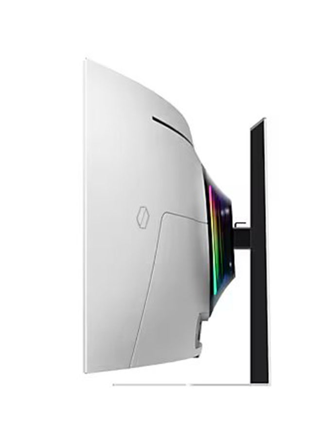 Samsung 49" Gaming Monitor G9 G952 Odyssey OLED Smart Dual QHD 240Hz 0.03Ms, Speaker, Height Adjustment with Tilt White  - Image 4