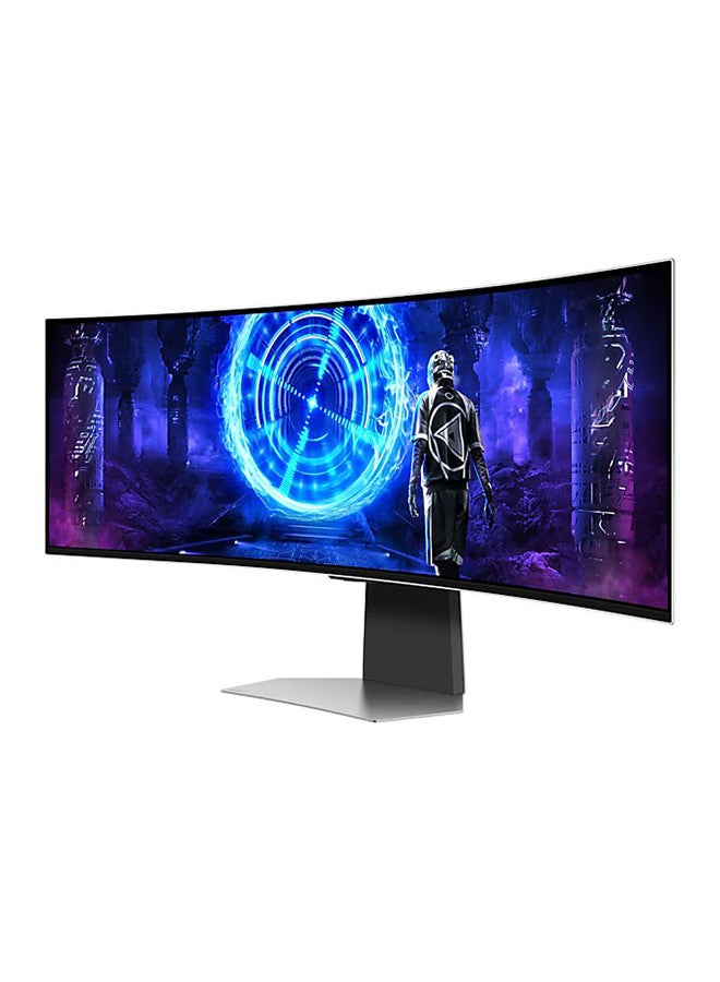 Samsung 49" Gaming Monitor G9 G952 Odyssey OLED Smart Dual QHD 240Hz 0.03Ms, Speaker, Height Adjustment with Tilt White  - Image 2