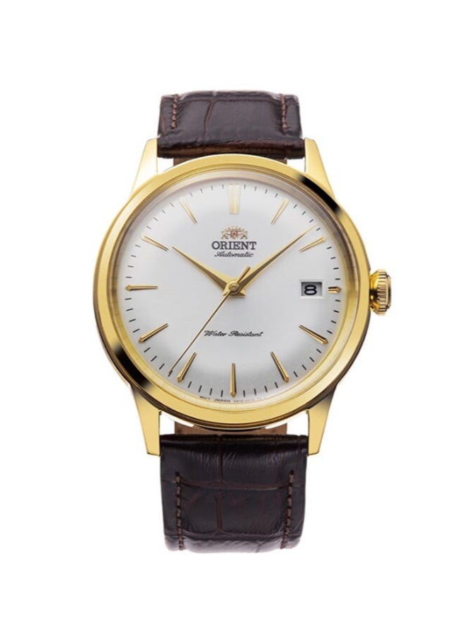 ORIENT Men's Mechanical Classic Watch, Leather Strap - 38.4mm RA-AC0M01S00C - Image 1