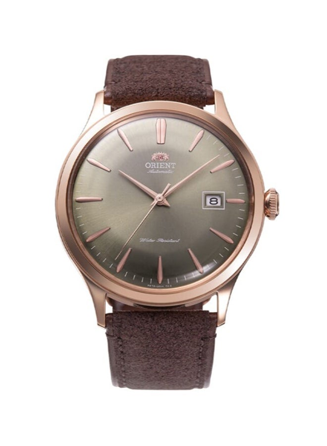 أورينت ساعة ميكانيكية كلاسيكية، حزام جلد صناعي - 42.0 مم (RA-AC0P04Y) - Image 1