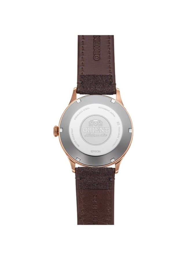 أورينت ساعة ميكانيكية كلاسيكية، حزام جلد صناعي - 42.0 مم (RA-AC0P04Y) - Image 2