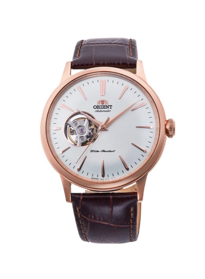 أورينت Men's Mechanical Classic Watch, Leather Strap - 40.5mm (RA-AG0001S) - Image 1