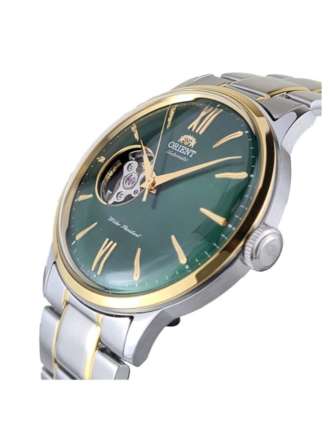 أورينت - Men's Green Dial Mechanical Two Tone Stainless Steel Watch RA-AG0432E00C - Image 1