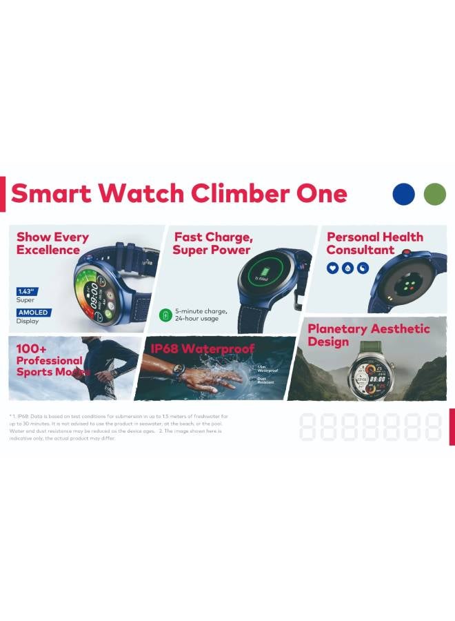 ITEL 300 mAh Smartwatch ISW-O43 AMOLED 1.43' Touch Screen IP68 waterproof Shiny Gold - Image 4