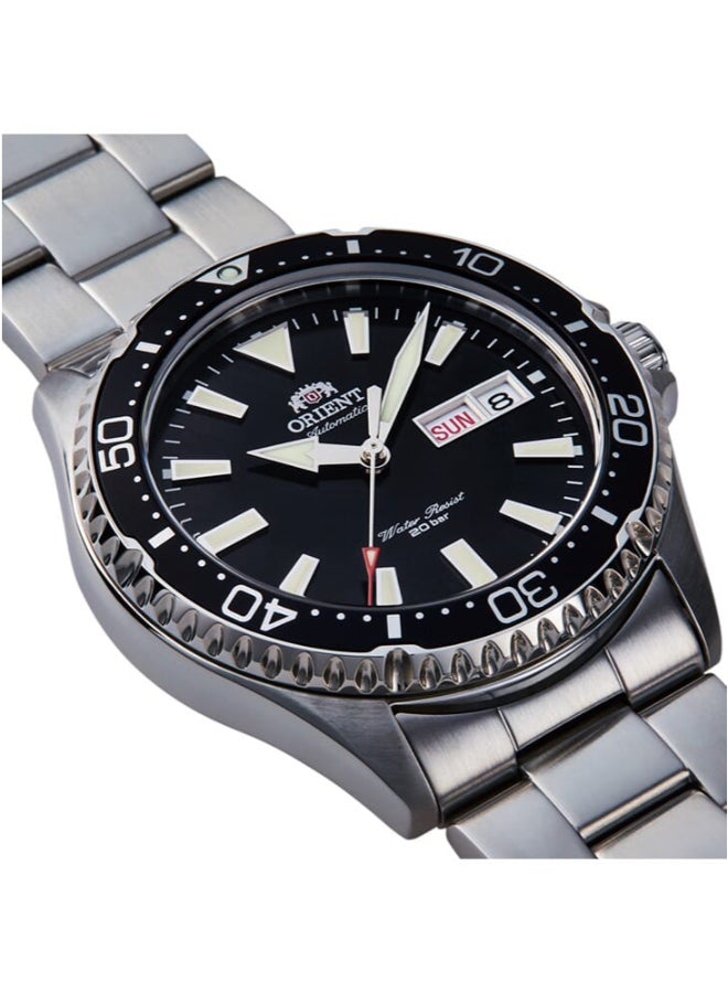 أورينت ساعة رياضية ميكانيكية، حزام معدني - 41.8 مم (RA-AA0001B) - Image 2