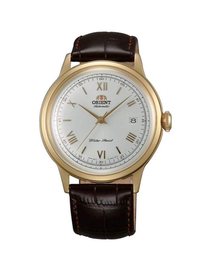 أورينت ساعة بامبينو II أوتوماتيكية ذهبية بقرص أبيض TAC00007W0 - Image 1