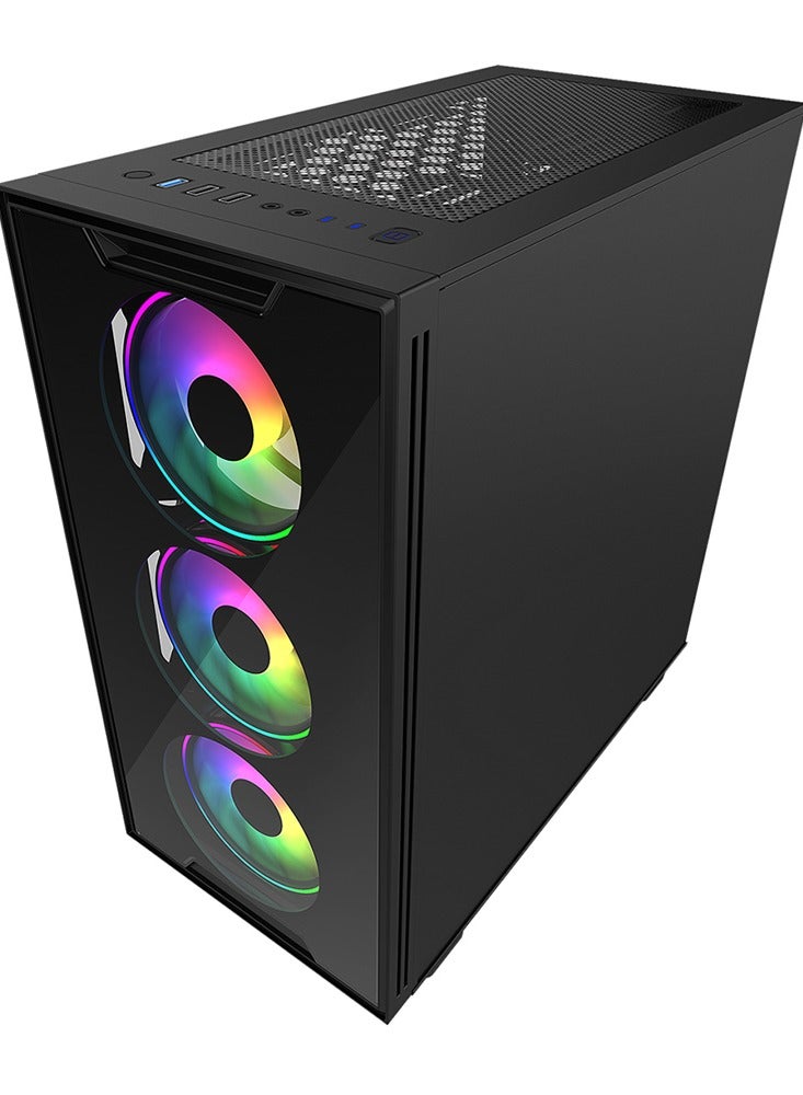 غاز PC Gaming 4060 With Core I5-12400F Processor/NVIDIA GeForce RTX 4060 Graphics/1TB SSD/16GB RAM DDR4/Windows 11/ Black 4060  - Image 3
