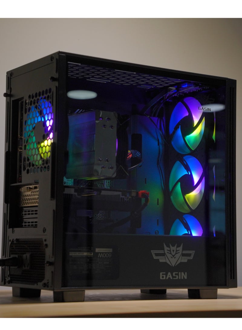 غاز PC Gaming 4060 With Core I5-12400F Processor/NVIDIA GeForce RTX 4060 Graphics/1TB SSD/16GB RAM DDR4/Windows 11/ Black 4060  - Image 2