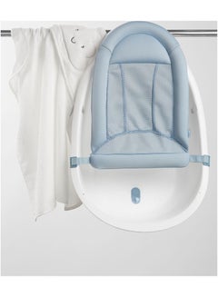 Skip Hop Wave 4-In-1 Baby Bath Tub, White And Blue  - Image 5