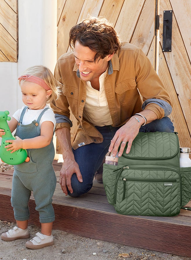 Skip Hop Forma Diaper Backpack, Sage  - Image 4