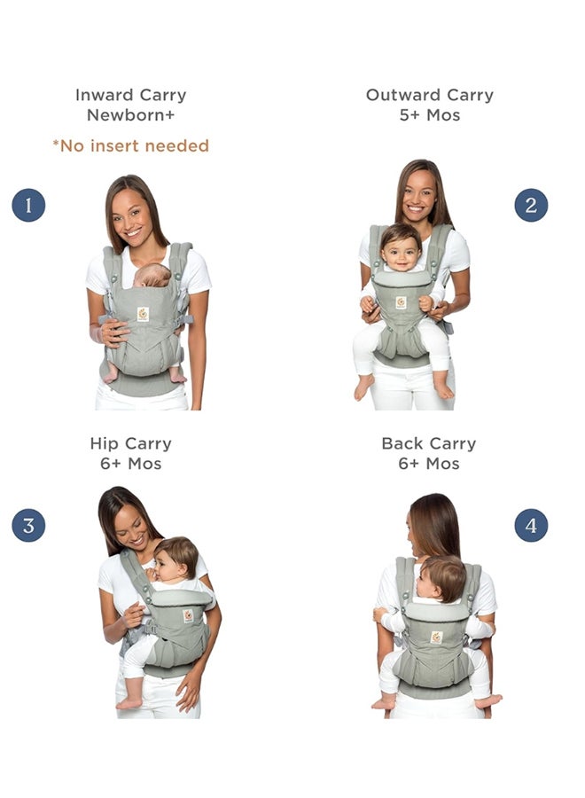 إيرجوبيبي Alta Hip Seat Comfortable And Supportive Baby Carrier With Hip Seat, Natural Beige - Image 3