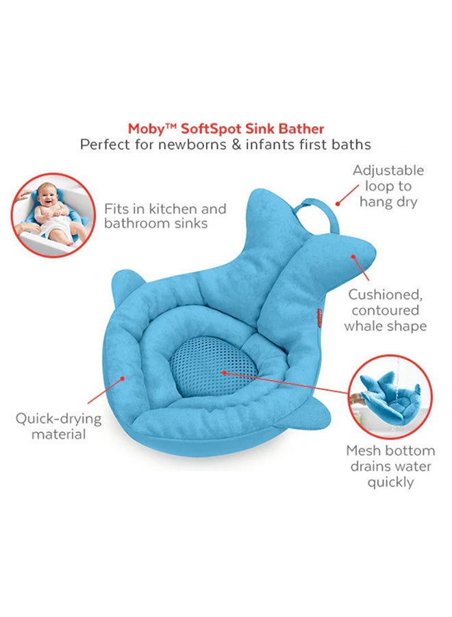 Skip Hop Moby Soft Spot Sink Bather, Grey  - Image 4