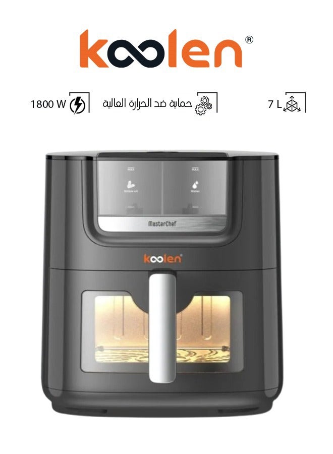 كولن - Air Fryer 1800W - Oil & Water Spray - 7L - Black - 816102021 7 L 1800 W 816102021 black - Image 1