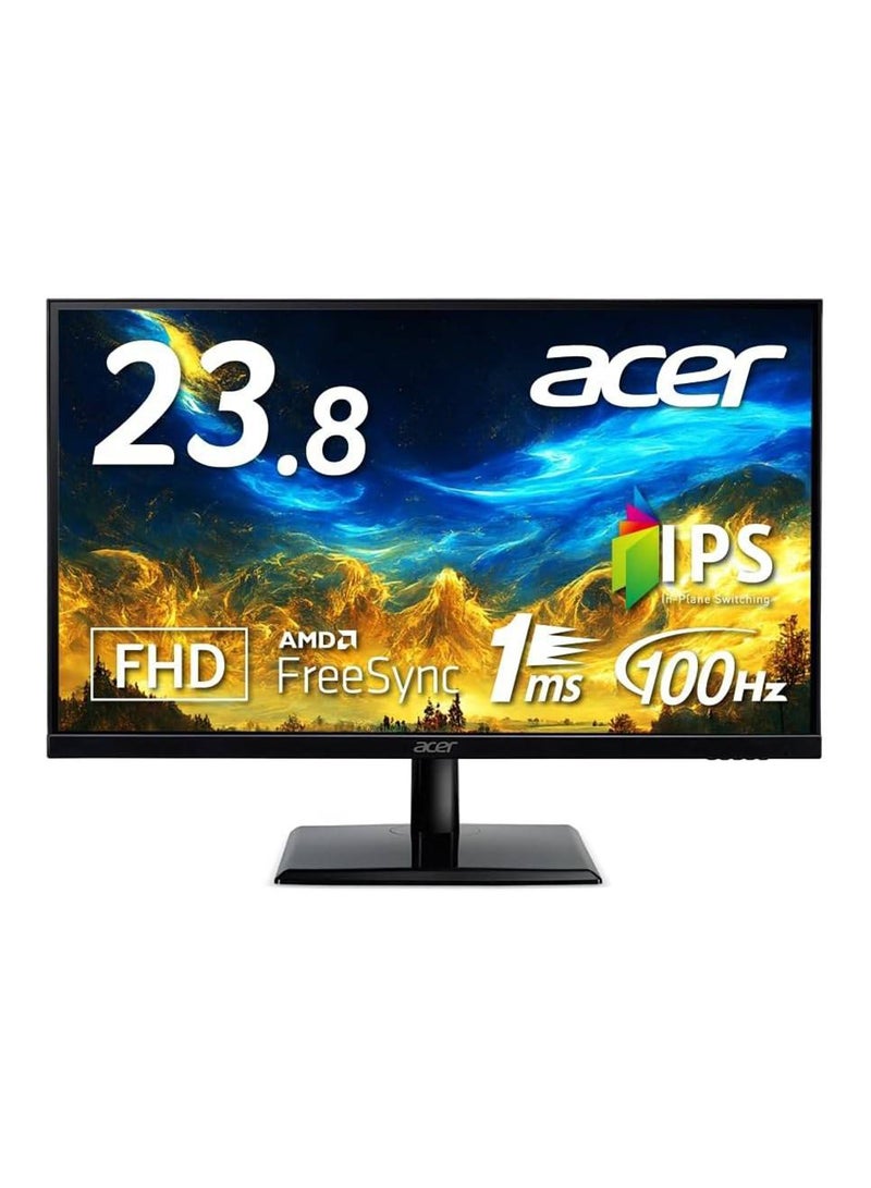 Acer 23.8" Inch Computer Monitor Full HD (1920x1080)EK271EBMIX IPS Panel Technology,120Hz Refresh Rate, 1ms Response Time, AMD FreeSync Technology, ZeroFrame, Built-in Speakers (UM.HE1EE.G04) Black  - Image 1
