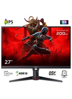 Acer 27 Inch FHD IPS Gaming Monitor, XV270 X1, Anti-glare, UM.HX1EE.103, Black Model No : XV270 X1 / UM.HX1EE.103 Black  - Image 1