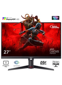 27 inch WQHD(2560x1440) IPS, 300hz 0.5ms Gaming Monitor, AMD FreeSync Premium technology, VESA Display HDR 400, Acer VisionCore, ZeroFrame, XV272UF3BMIIPRX Black