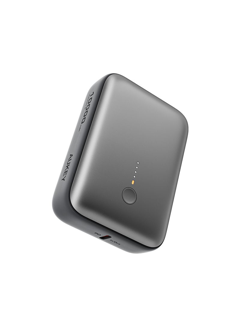 Aukey 10,000mAh power bank with 20W Fast Charging Power Bank Grey  - Image 1