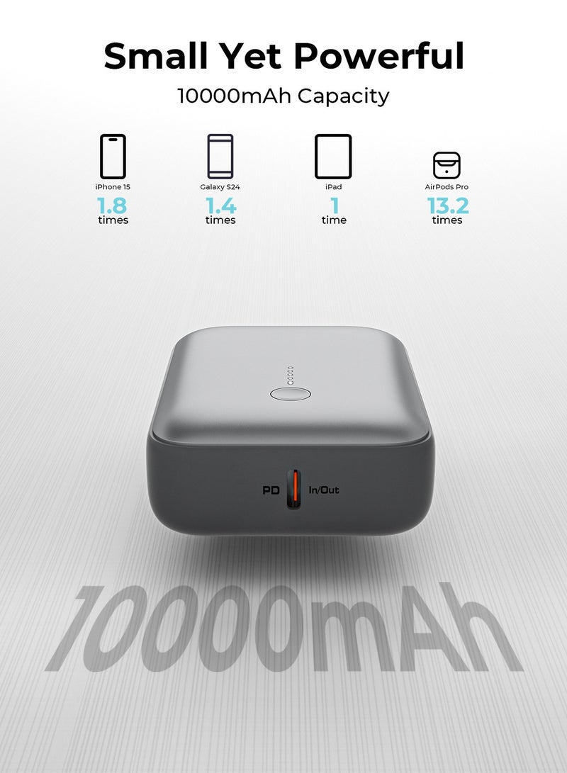Aukey 10,000mAh power bank with 20W Fast Charging Power Bank Grey  - Image 4