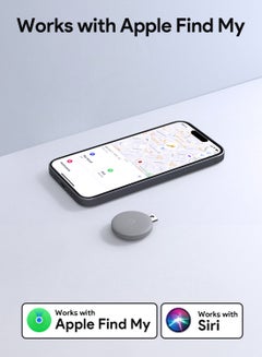 AUKEY Track Mate 1 Bundle, 3 Smart Bluetooth Trackers, Replaceable Battery, 6 Month Battery Life TM-10 Bundle Gray Grey