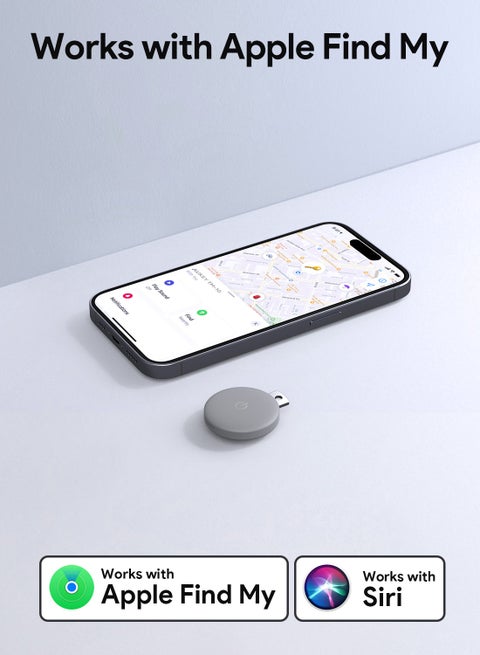 AUKEY Track Mate 1 Bundle, 3 Smart Bluetooth Trackers, Replaceable Battery, 6 Month Battery Life TM-10 Bundle Gray Grey
