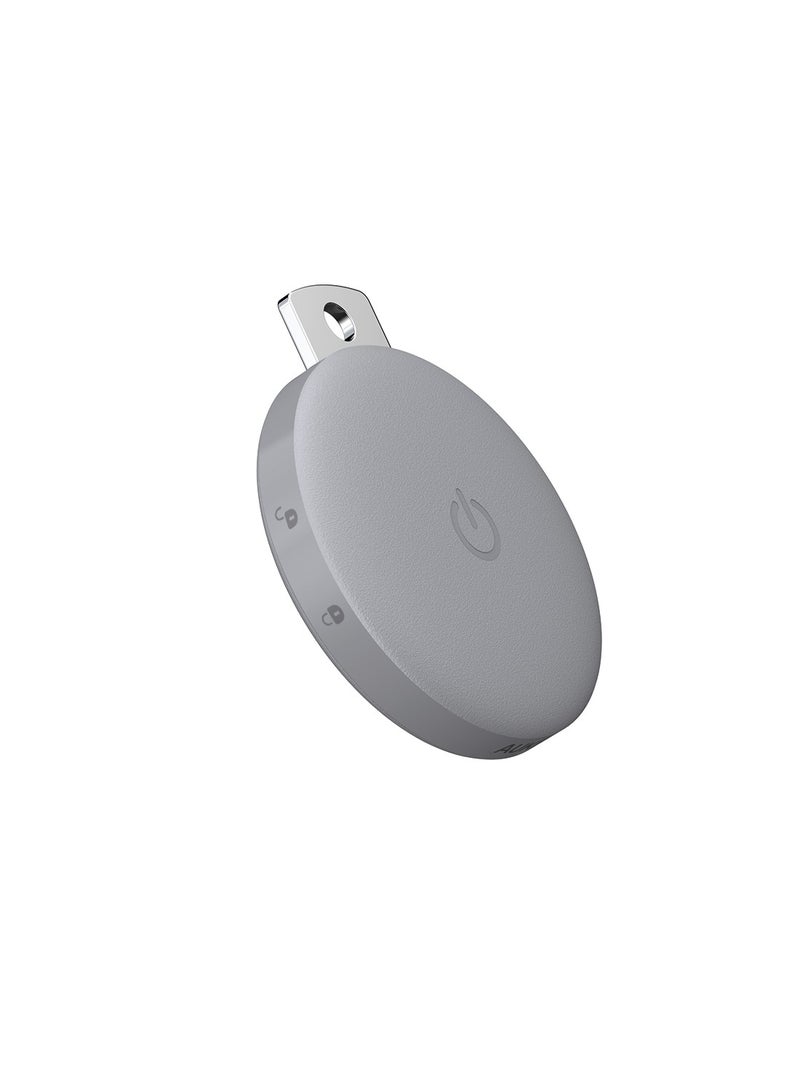 Aukey - AUKEY Track Mate 1 Bundle, 3 Smart Bluetooth Trackers, Replaceable Battery, 6 Month Battery Life TM-10 Bundle Gray Grey - Image 1