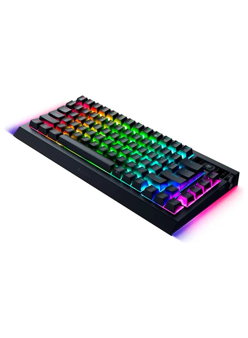 RAZER BlackWidow V4 PRO 75% Mechanical Gaming Keyboard, Orange Tactile Mechanical Switch Gen-3, Command Dial, English US Layout, Detachable Type-C Cable, Black - Image 3