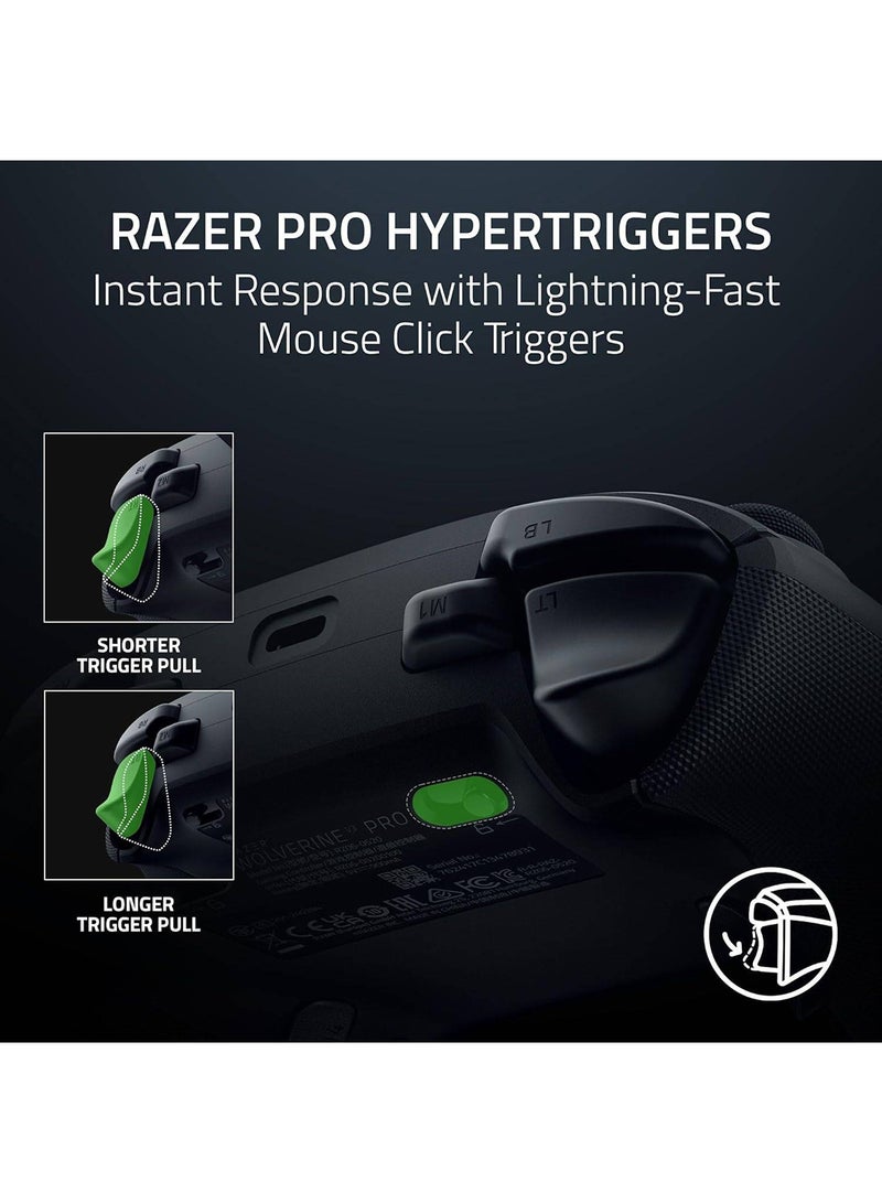 RAZER Wolverine V3 Pro Wireless Gaming Controller: Licensed for Xbox Series X|S, Xbox One, Windows PC - 6 Remappable Buttons - Fast Triggers - Customizable Thumbsticks - Wired Tournament Mode - Black  - Image 5