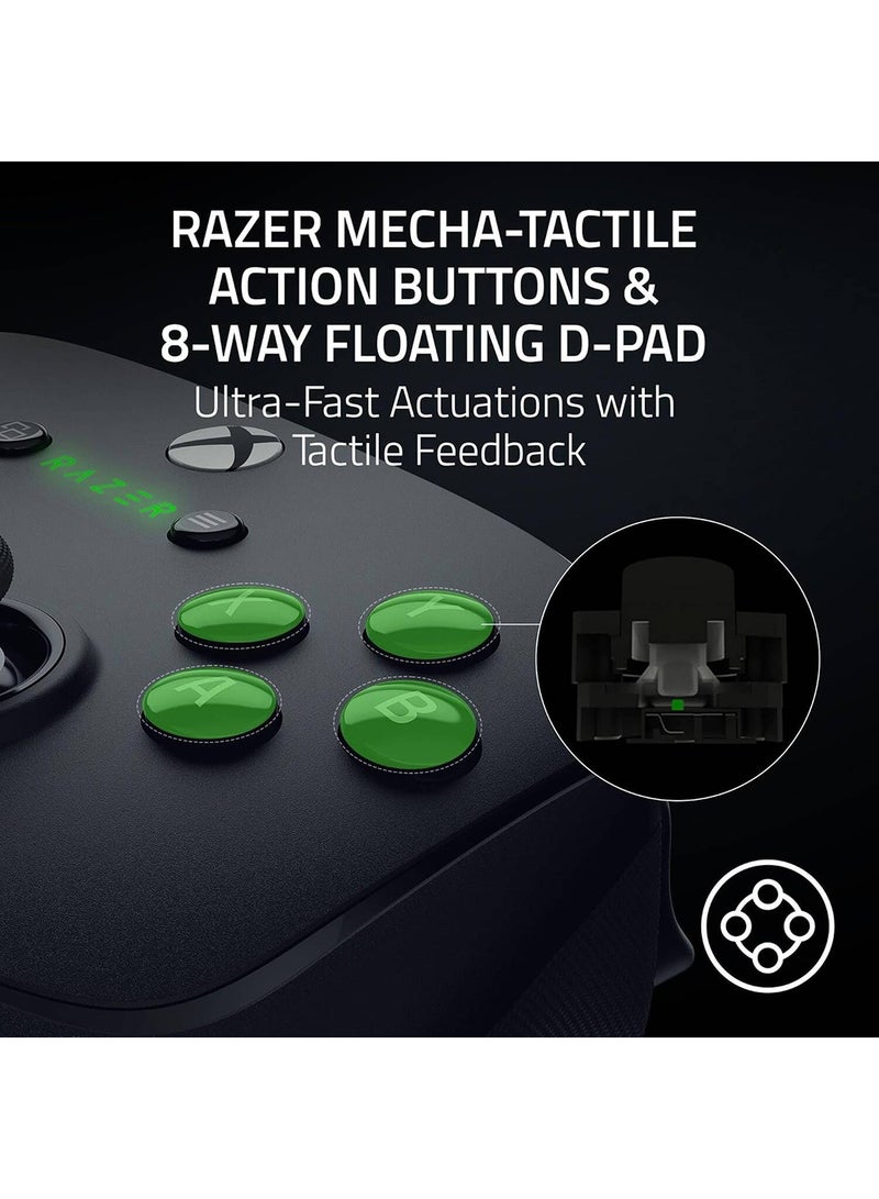 Wolverine V3 Pro Wireless Gaming Controller: Licensed for Xbox Series X|S, Xbox One, Windows PC - 6 Remappable Buttons - Fast Triggers - Customizable Thumbsticks - Wired Tournament Mode - Black