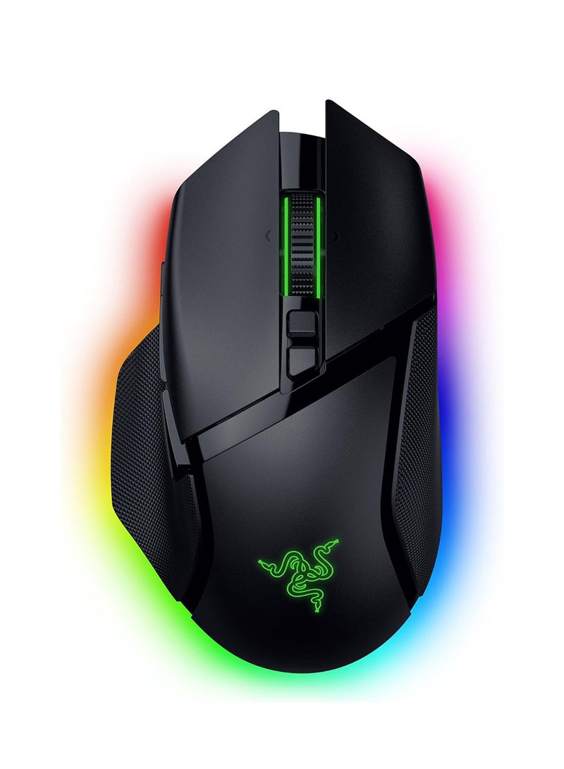 RAZER - Basilisk V3 Pro 35K Wireless Gaming Mouse: HyperScroll Tilt Wheel - 35K DPI Optical Sensor Gen 2-13 Customizable Controls - Chroma RGB - Optical Switches Gen 3 - Up to 140 Hr Battery - Black - Image 1