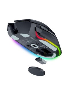 RAZER Basilisk V3 Pro 35K Wireless Gaming Mouse: HyperScroll Tilt Wheel - 35K DPI Optical Sensor Gen 2-13 Customizable Controls - Chroma RGB - Optical Switches Gen 3 - Up to 140 Hr Battery - Black  - Image 3