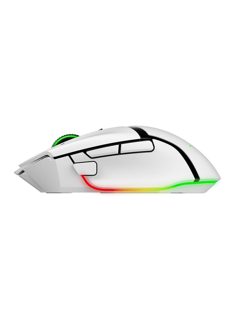 Basilisk V3 Pro 35K Wireless Gaming Mouse: HyperScroll Tilt Wheel - 35K DPI Optical Sensor Gen 2-13 Customizable Controls - Chroma RGB - Optical Switches Gen 3 - Up to 140 Hr Battery - White