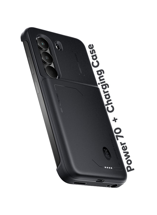 ITEL - P70 Dual SIM Black 4+4GB RAM 256GB 4G With Charging Case - Middle East Version - Image 1