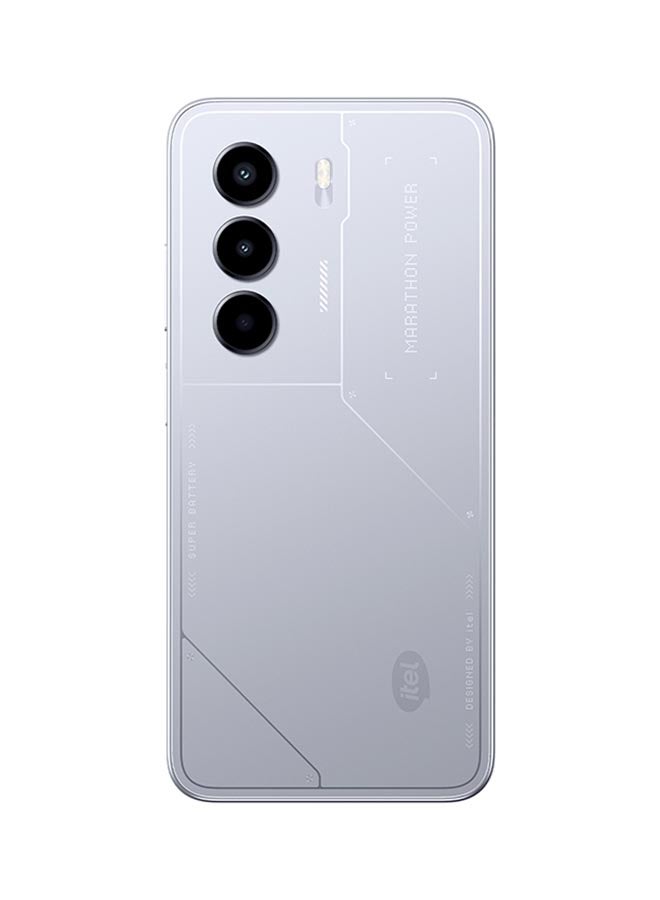 إيتيل P70 Dual SIM Silver 4+4GB RAM 256GB 4G With Charging Case - Middle East Version  - Image 3