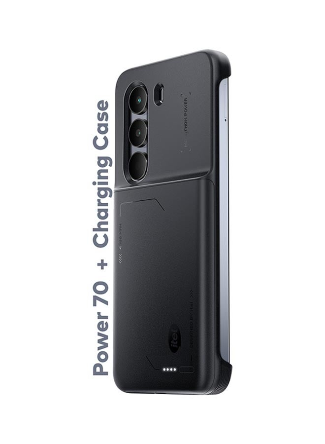 إيتيل - P70 Dual SIM Silver 4+4GB RAM 256GB 4G With Charging Case - Middle East Version - Image 1