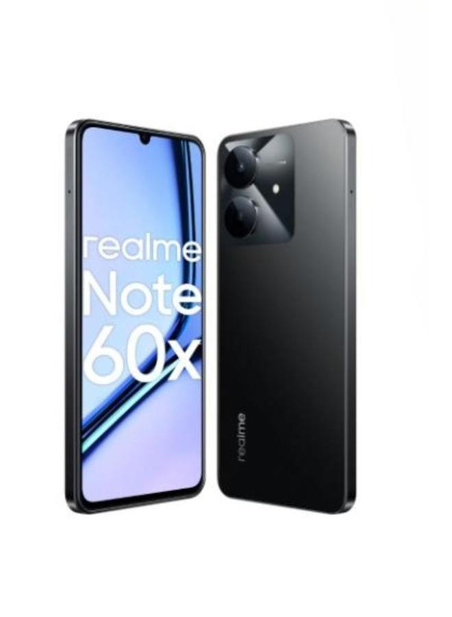 realme - Note 60x 4G Dual SIM Marble Black 4GB RAM 128GB - Middle East Version - Image 1