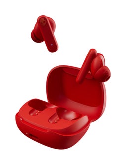 Skullcandy Smokin' Buds in-Ear Wireless Earbuds, 20 Hr Battery, 50% Renewable Plastics, Microphone, Works with iPhone Android and Bluetooth Devices - Flame Red  - Image 1
